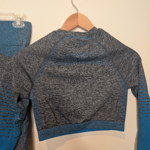 Gymshark Amplify Seamless 2-Piece Set Leggings & Crop Top Women’s Medium - Picture 8 of 16